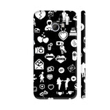 Love Objects On Black HTC 10 / 10 Lifestyle Cover| Artist: Designer Chennai