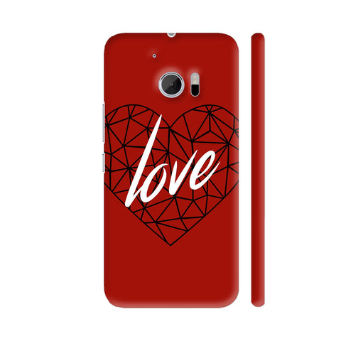 Love Poly Heart HTC 10 / 10 Lifestyle Cover| Artist: Abhinav