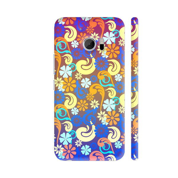 Lovely Colorful Floral Pattern HTC 10 / 10 Lifestyle Cover| Artist: Sangeetha