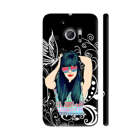 Lovely Pretty Girl On Black HTC 10 / 10 Lifestyle Cover| Artist: Sangeetha