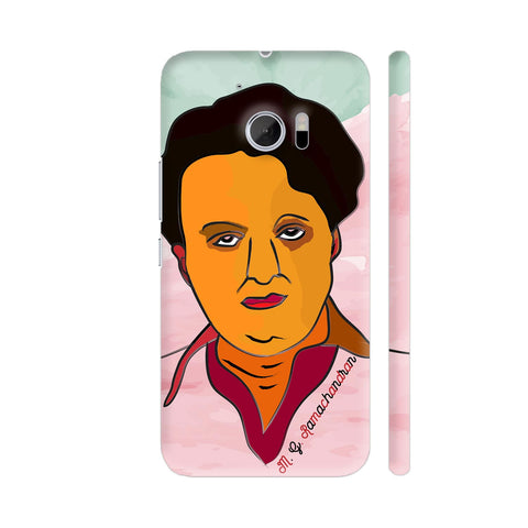 M G Ramachandran Painting In Watercolor HTC 10 / 10 Lifestyle Cover| Artist: Designer Chennai