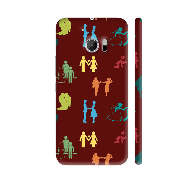 Many Couples Vector Illustration HTC 10 / 10 Lifestyle Cover| Artist: Designer Chennai