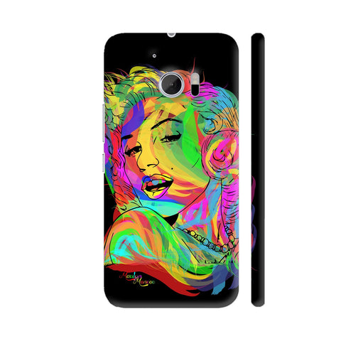 Marilyn Monroe Painting On Black HTC 10 / 10 Lifestyle Cover| Artist: Designer Chennai