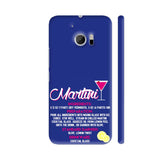 Martini On Blue HTC 10 / 10 Lifestyle Cover| Artist: Abhinav