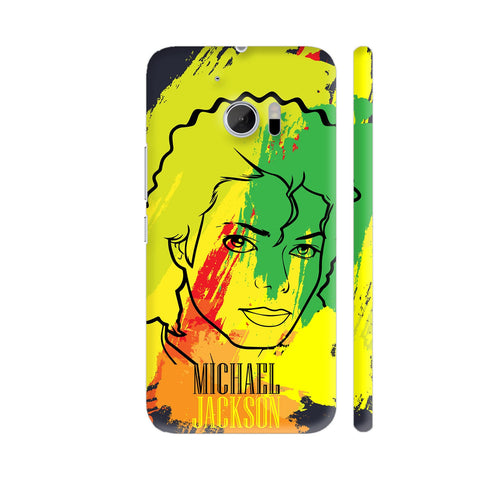 Michael Jackson Painting On Black HTC 10 / 10 Lifestyle Cover| Artist: Designer Chennai