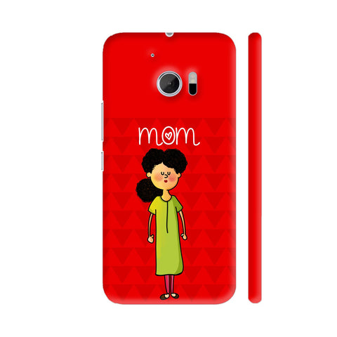 Mom On Red HTC 10 / 10 Lifestyle Cover| Artist: Woodle Doodle