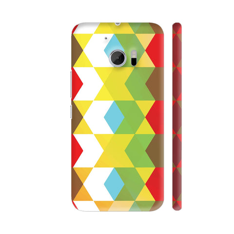 Multicolor Crazy Hexagonal Pattern 1 HTC 10 / 10 Lifestyle Cover| Artist: Sangeetha