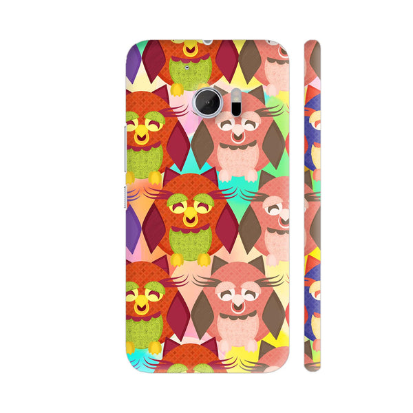 Multicolor Crazy Owl HTC 10 / 10 Lifestyle Cover| Artist: Sangeetha