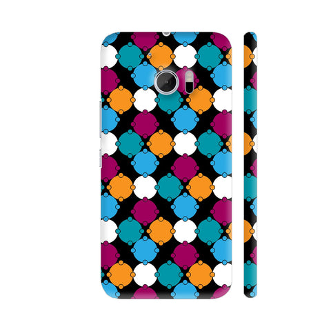 Multicolor Geometric Circles HTC 10 / 10 Lifestyle Cover| Artist: Designer Chennai