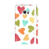 Multicolor Hearts HTC 10 / 10 Lifestyle Cover| Artist: Abhinav