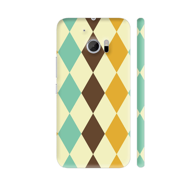 Multicolor Rhombus Pattern 2 HTC 10 / 10 Lifestyle Cover| Artist: Designer Chennai