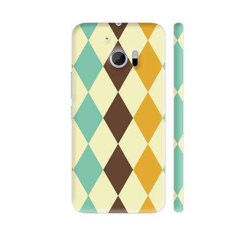 Multicolor Rhombus Pattern 2 HTC 10 / 10 Lifestyle Cover| Artist: Designer Chennai