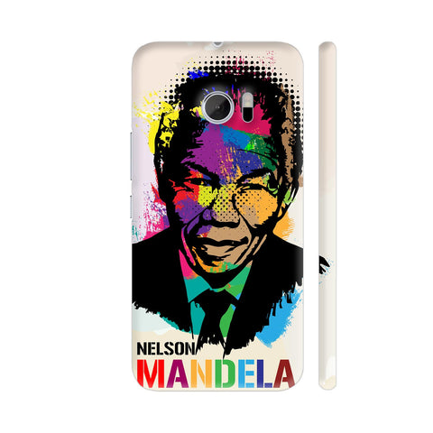 Nelson Mandela Painting In Multicolor HTC 10 / 10 Lifestyle Cover| Artist: Designer Chennai