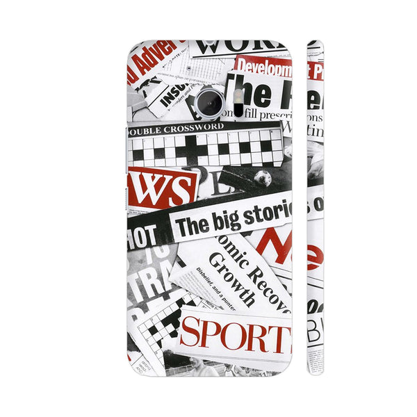 Newspaper Cutting HTC 10 / 10 Lifestyle Cover| Artist: Abhinav