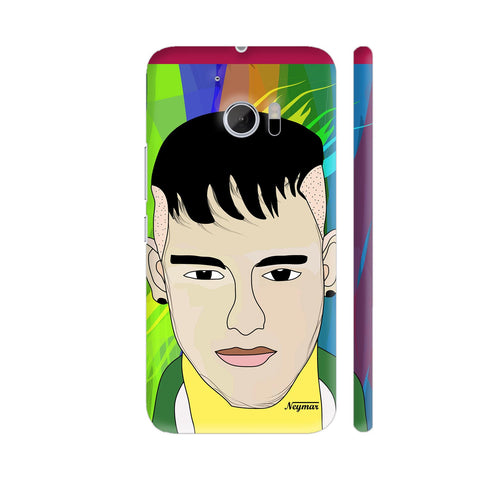 Neymar Painting In Multicolor HTC 10 / 10 Lifestyle Cover| Artist: Designer Chennai