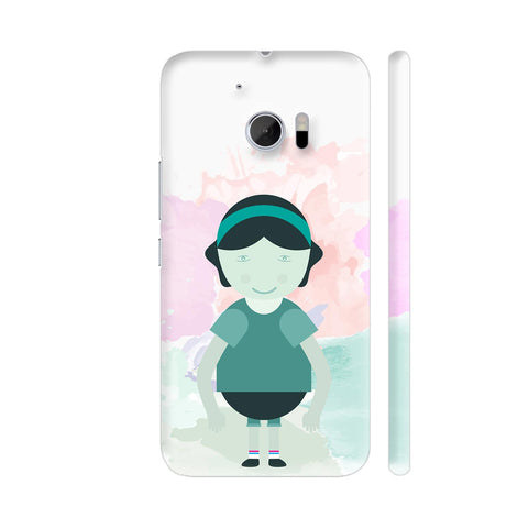 Nice Little Girl In A School Uniform HTC 10 / 10 Lifestyle Cover| Artist: Designer Chennai