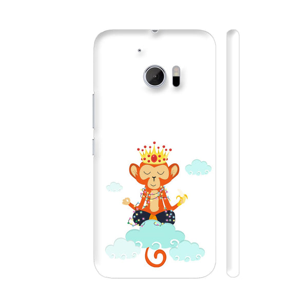 Om King Monkey Meditation In Clouds HTC 10 / 10 Lifestyle Cover| Artist: Shefali Desai
