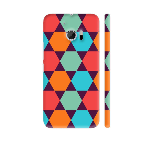 Optical Illusion Stars Or Hexagons HTC 10 / 10 Lifestyle Cover| Artist: Designer Chennai