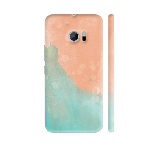 Orange Blue Watercolors HTC 10 / 10 Lifestyle Cover| Artist: Adeela Abdul Razak