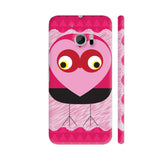 Owl With Big Eye On Pink HTC 10 / 10 Lifestyle Cover| Artist: Designer Chennai