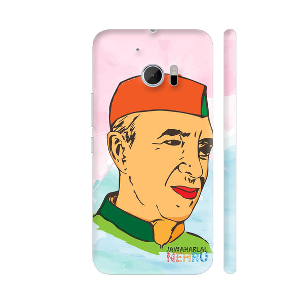 Pandit Jawaharlal Nehru Painting In Multicolor HTC 10 / 10 Lifestyle Cover| Artist: Designer Chennai