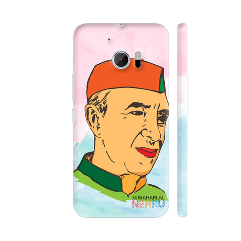 Pandit Jawaharlal Nehru Painting In Multicolor HTC 10 / 10 Lifestyle Cover| Artist: Designer Chennai