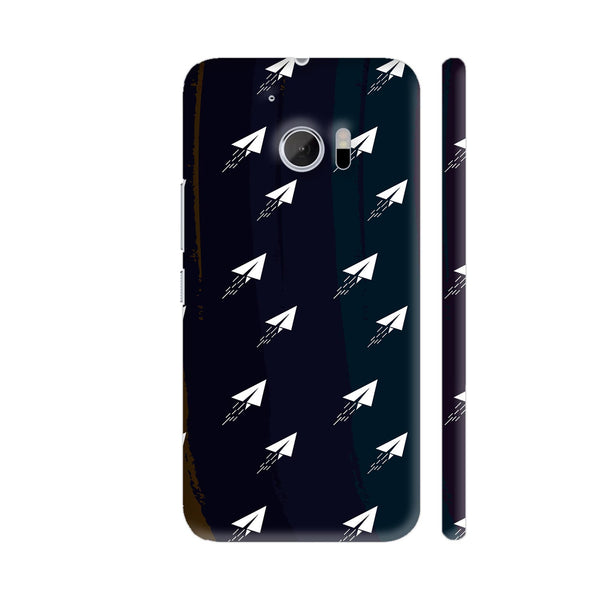Paper Rocket On Brown Black HTC 10 / 10 Lifestyle Cover| Artist: Designer Chennai