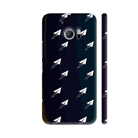 Paper Rocket On Brown Black HTC 10 / 10 Lifestyle Cover| Artist: Designer Chennai