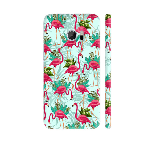 Pink Flamingos Exotic Birds HTC 10 / 10 Lifestyle Cover| Artist: BluedarkArt