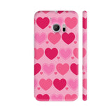 Pink Hearts On Pink HTC 10 / 10 Lifestyle Cover| Artist: Designer Chennai