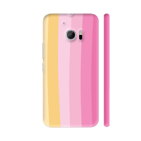 Pink Yellow Fade Colors Pattern HTC 10 / 10 Lifestyle Cover| Artist: Designer Chennai