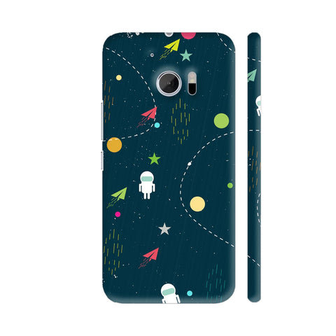 Planets Astronauts In Space HTC 10 / 10 Lifestyle Cover| Artist: Designer Chennai