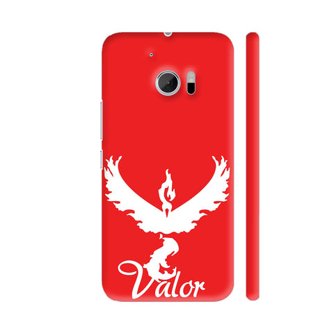 Pokemon Go Team Valor In Red HTC 10 / 10 Lifestyle Cover| Artist: Manik Chawla