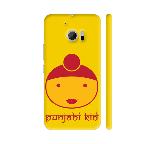 Punjabi Kid On Yellow HTC 10 / 10 Lifestyle Cover| Artist: Designer Chennai