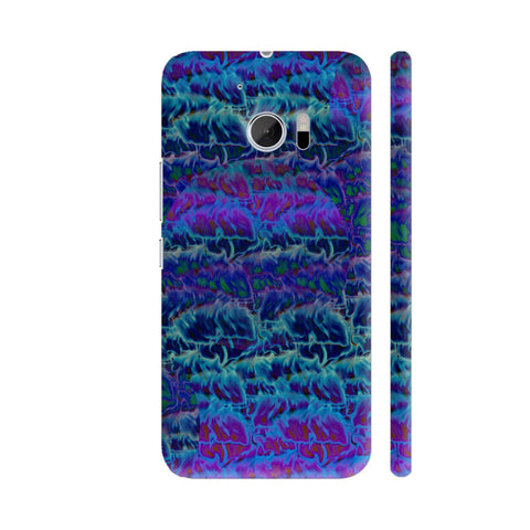 Purple Blue Fire HTC 10 / 10 Lifestyle Cover| Artist: Looly Elzayat