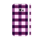 Purple Small Square Tiles Pattern HTC 10 / 10 Lifestyle Cover| Artist: Designer Chennai