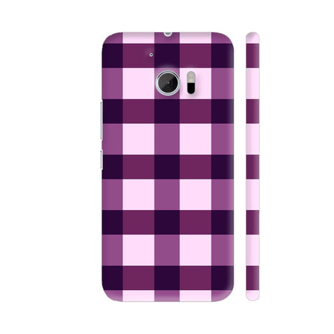 Purple Small Square Tiles Pattern HTC 10 / 10 Lifestyle Cover| Artist: Designer Chennai