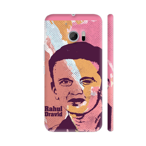 Rahul Dravid Painting In Multicolor HTC 10 / 10 Lifestyle Cover| Artist: Designer Chennai