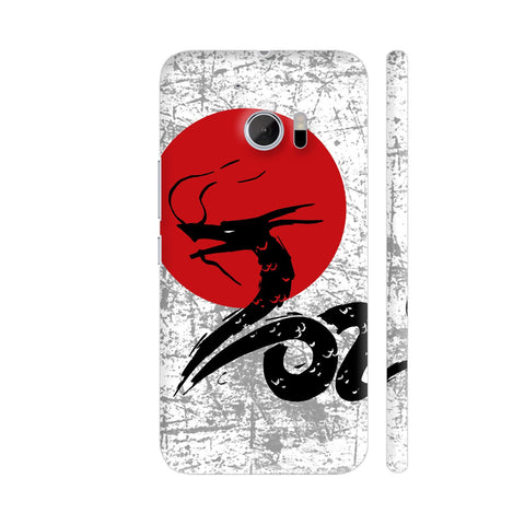 Red Black Dragon HTC 10 / 10 Lifestyle Cover| Artist: Abhinav