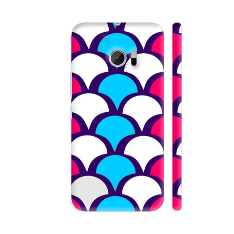 Red Blue White Pattern HTC 10 / 10 Lifestyle Cover| Artist: Avani