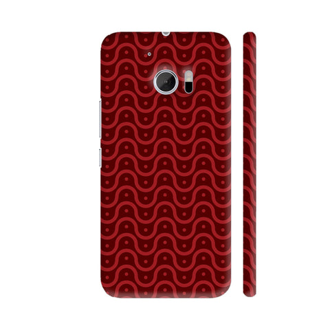 Red Weaving Pattern HTC 10 / 10 Lifestyle Cover| Artist: Designer Chennai