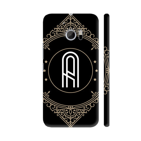 Retro Black Letter A HTC 10 / 10 Lifestyle Cover| Artist: Abhinav