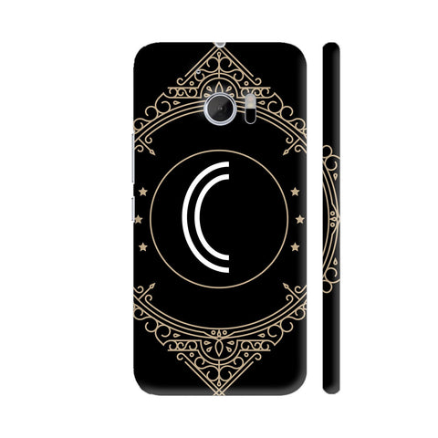 Retro Black Letter C HTC 10 / 10 Lifestyle Cover| Artist: Abhinav