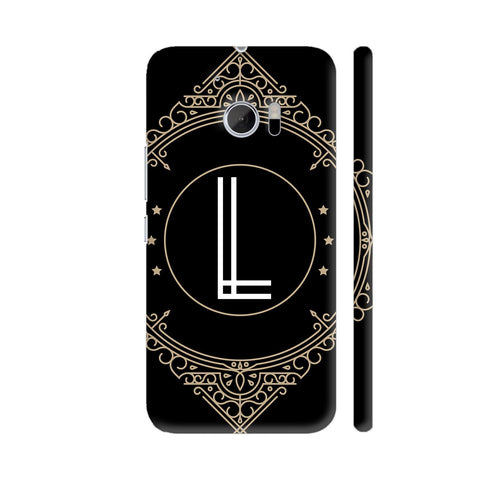 Retro Black Letter L HTC 10 / 10 Lifestyle Cover| Artist: Abhinav