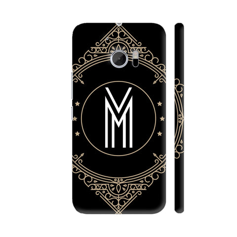 Retro Black Letter M HTC 10 / 10 Lifestyle Cover| Artist: Abhinav