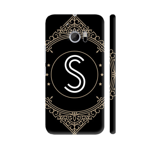 Retro Black Letter S HTC 10 / 10 Lifestyle Cover| Artist: Abhinav