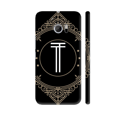 Retro Black Letter T HTC 10 / 10 Lifestyle Cover| Artist: Abhinav