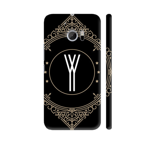 Retro Black Letter Y HTC 10 / 10 Lifestyle Cover| Artist: Abhinav