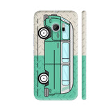 Retro Van Material Green HTC 10 / 10 Lifestyle Cover| Artist: Abhinav
