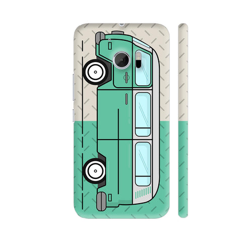 Retro Van Material Green HTC 10 / 10 Lifestyle Cover| Artist: Abhinav